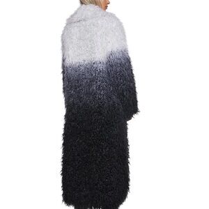 Fuzzy Ombre Long Coat